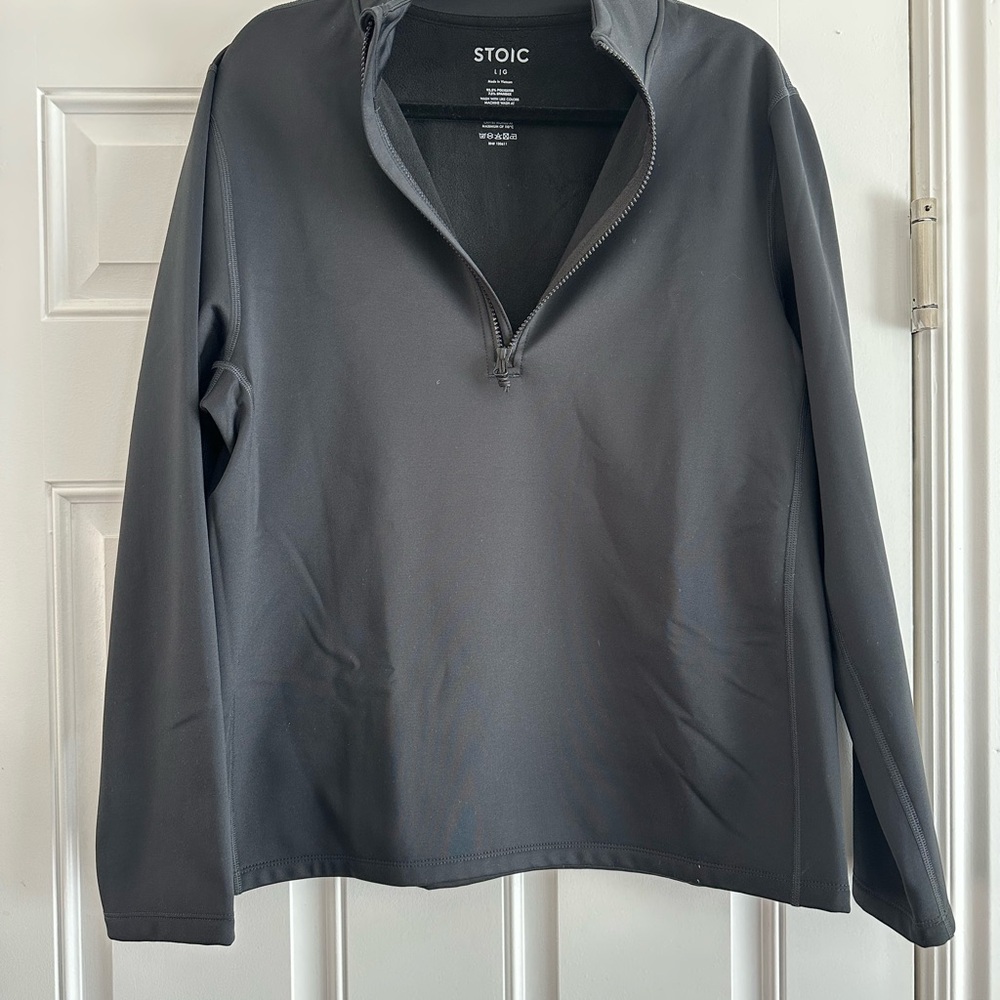 Stoic Gray Quarter-Zip Pullover